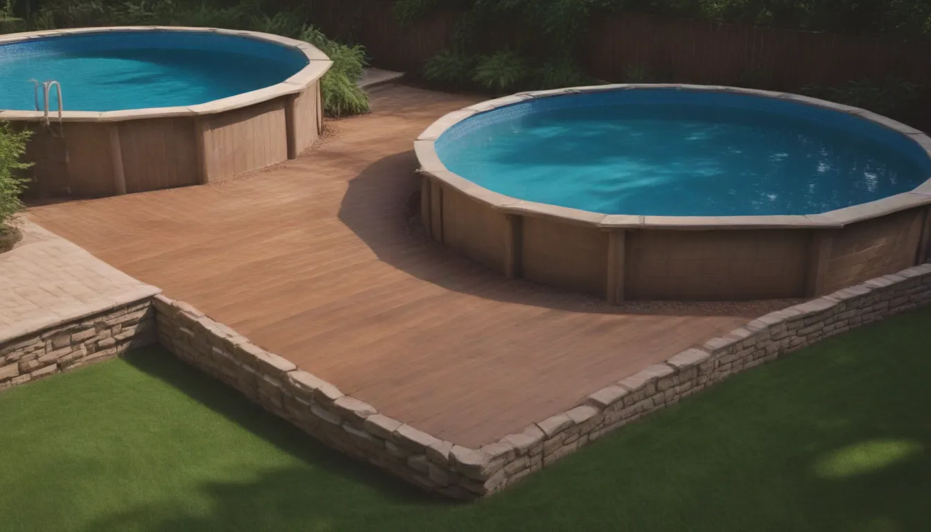 Transform Your Backyard with 20 Above-Ground Pool Landscaping Ideas