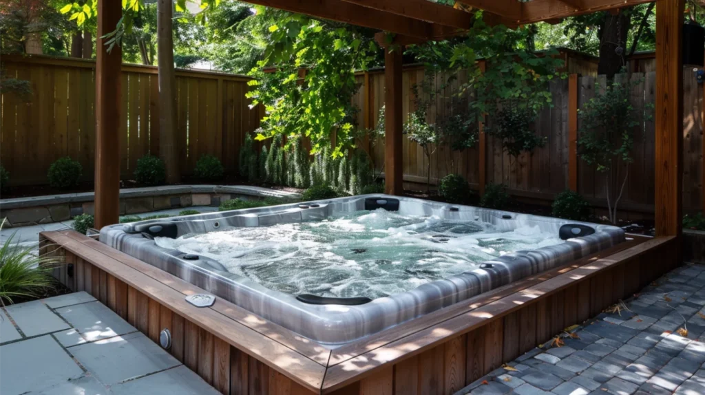 Structural Hot Tub Privacy Ideas