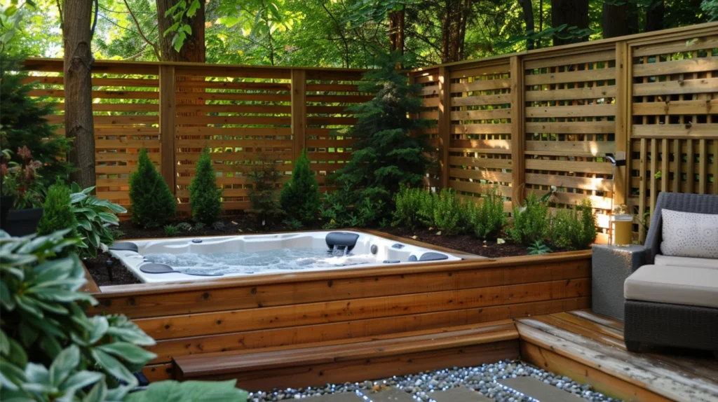 Natural Hot Tub Privacy Solutions