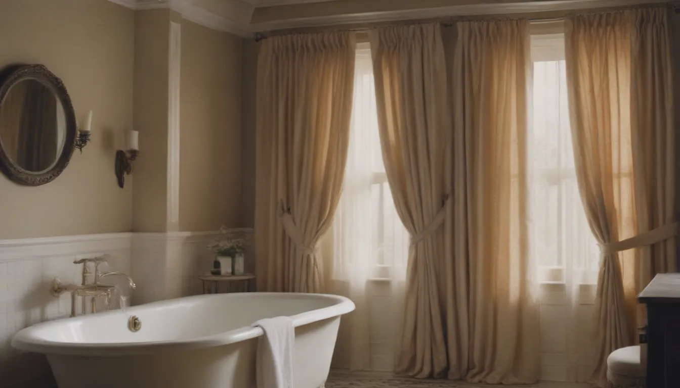 Elevate Your Bathroom with Elegant Curtain Setups