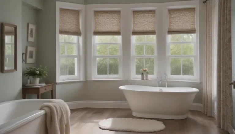 Elevate Your Bathroom with These 20 Stylish Window Treatment Ideas