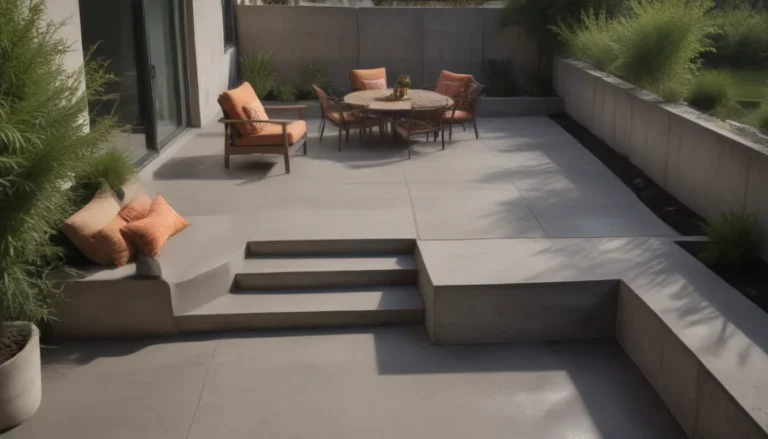 Elevate Your Backyard Design with 37 Unique Concrete Patio Ideas