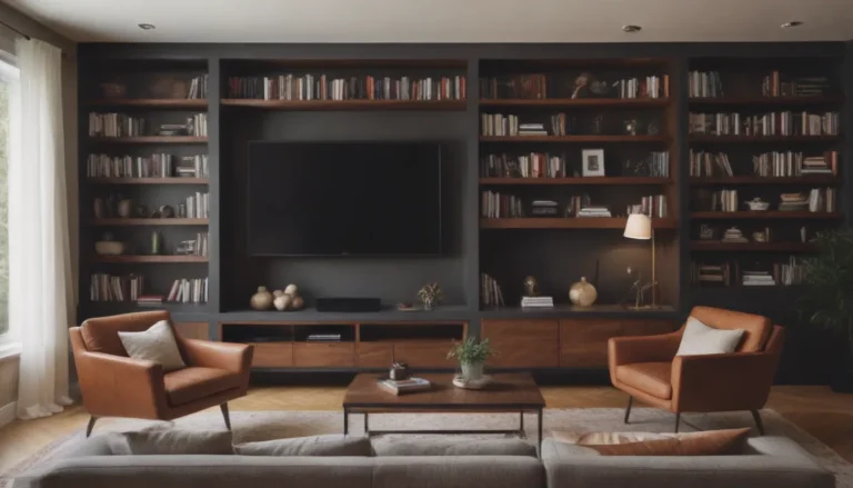 Transform Your Living Room with Stunning Built-In Shelving