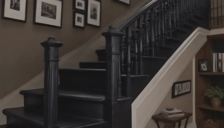 Transforming Your Home: 20 Stunning Black-Painted Staircase Ideas for a Dramatic Makeover