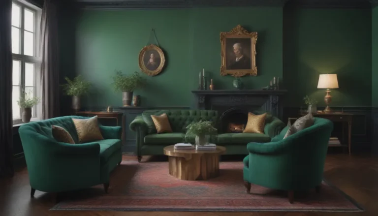 Enhancing Your Home with Dark Green: 10 Stunning Color Combos