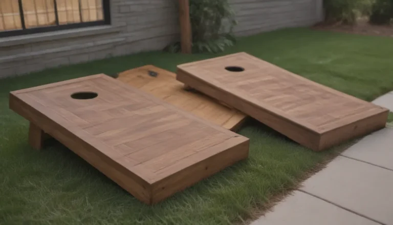 DIY Cornhole Board Plans: Step-by-Step Guide to Building Your Own Backyard Fun