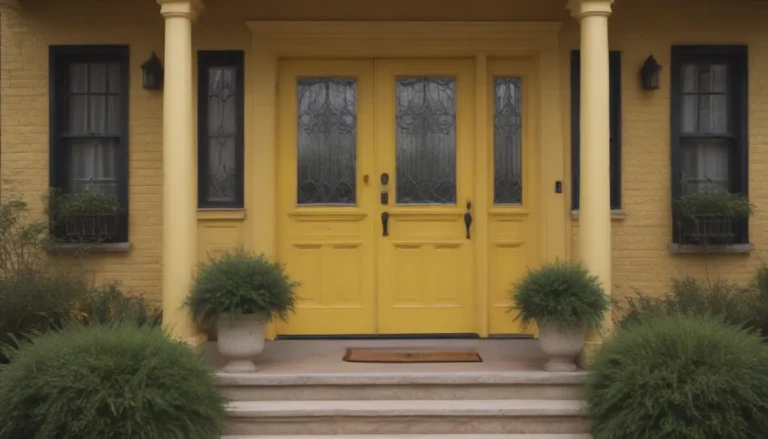 Brighten Your Home with These 21 Eye-Catching Yellow Front Door Ideas