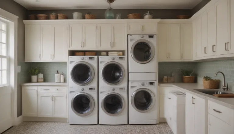 Maximizing Space: 38 Ingenious Ideas for Laundry Rooms with Stacked Washer Dryers