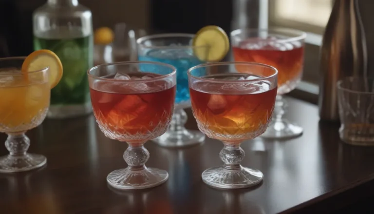 Elevate Your Bartending Game: Must-Have Cocktail Glasses for Your Bar Cart