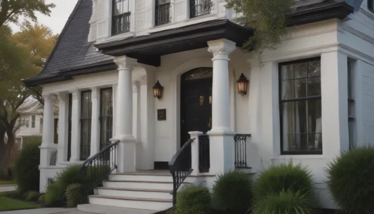 Elevate Your Home’s Curb Appeal with White Houses and Black Trim