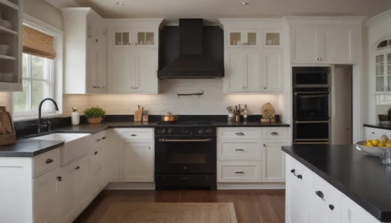 Enhance Your Kitchen with White Cabinets and Black Hardware